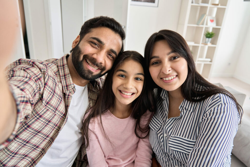 Image of Indian parents in NYC