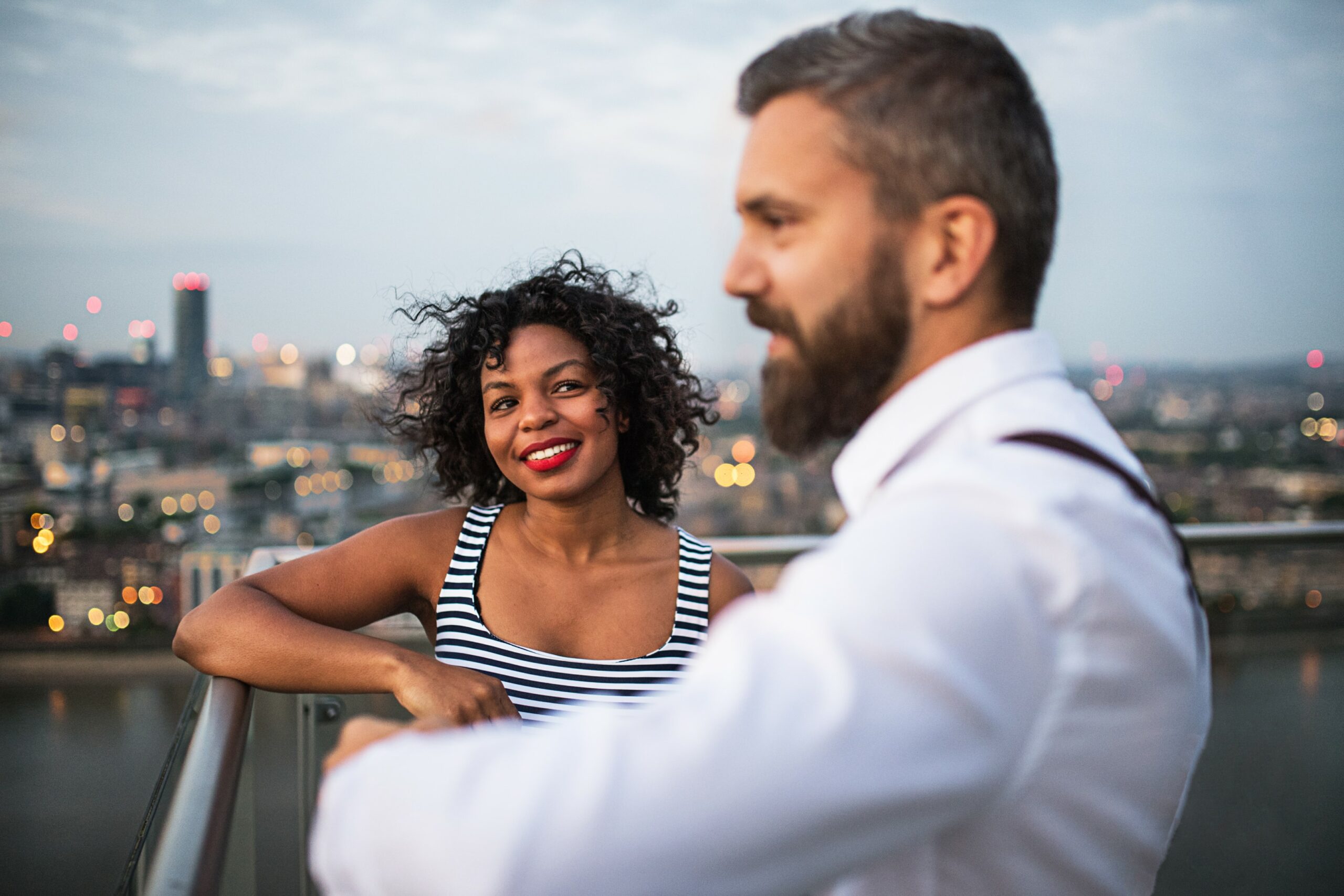 An illustration of a couple engaging in open communication, overcoming stonewalling.