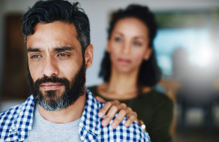 Image of couple in Manhattan in the grip of stonewalling in their relationship.